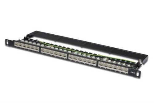 DIGITUS Digitus CAT 6, Class E High Denisity Patch Panel, shielded, black - RETI | TecnoCARE.net Sabaudia, Latina, Terracina, San Felice Circeo e Pontinia