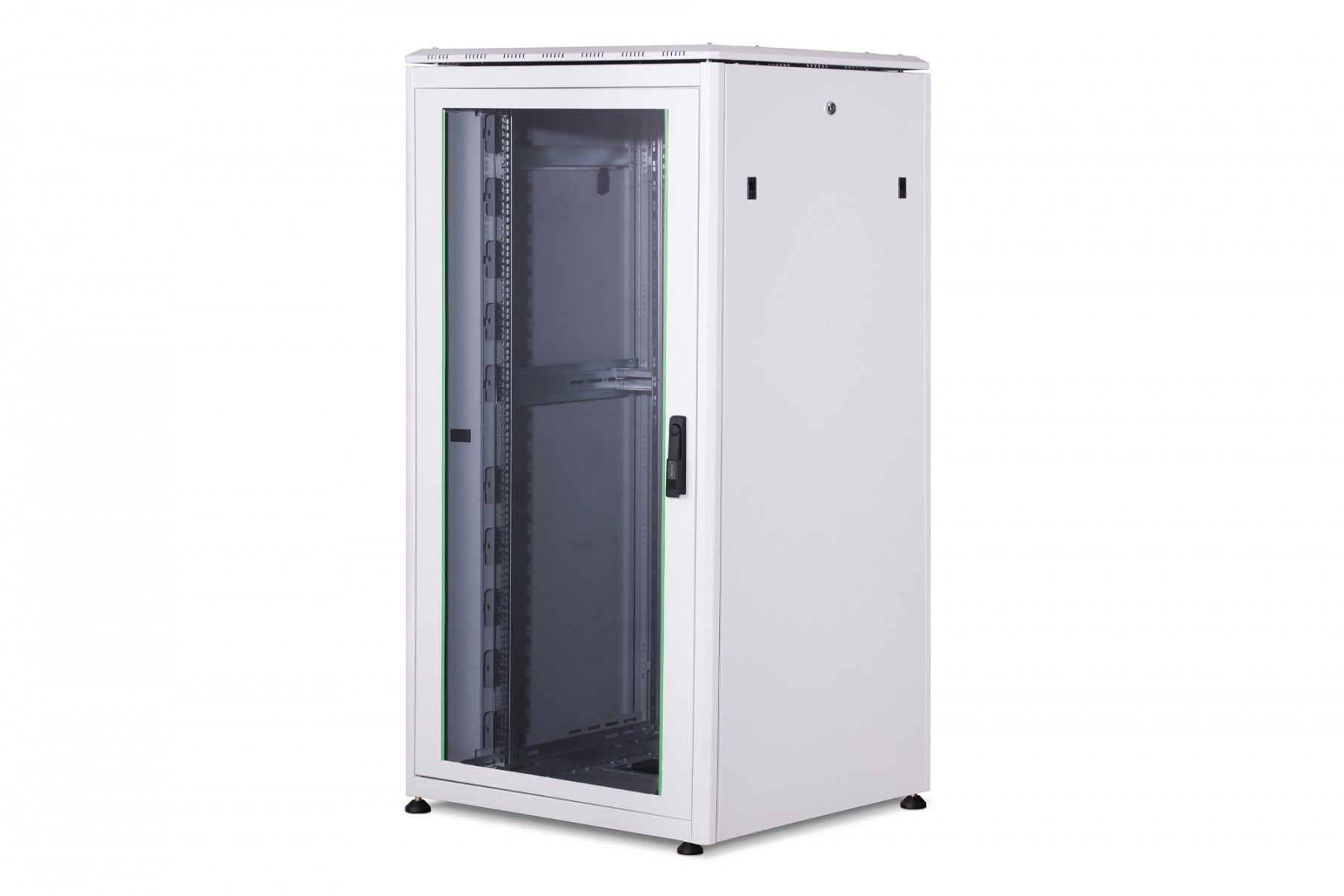 DIGITUS Armadio di rete in piedi Unique 19" 32U rack 800x800, porte anteriori in vetro, grigio, 800kg 1609x800x800 mm, colore grigio (RAL 7035) - COMPONENTI | TecnoCARE.net Sabaudia, Latina, Terracina, San Felice Circeo e Pontinia