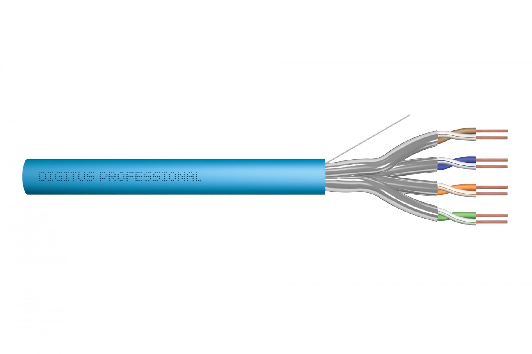 DIGITUS Cavo di installazione DIGITUS cat.6A, U/FTP, Eca, AWG 23/1, LSOH, 100m, blu, scatola di cartone Eca (EN 50575), AWG 23/1, 100m scatola di carta, sx, blu - CAVI PER COMPUTER E PERIFERICHE | TecnoCARE.net Sabaudia, Latina, Terracina, San Felice Circeo e Pontinia