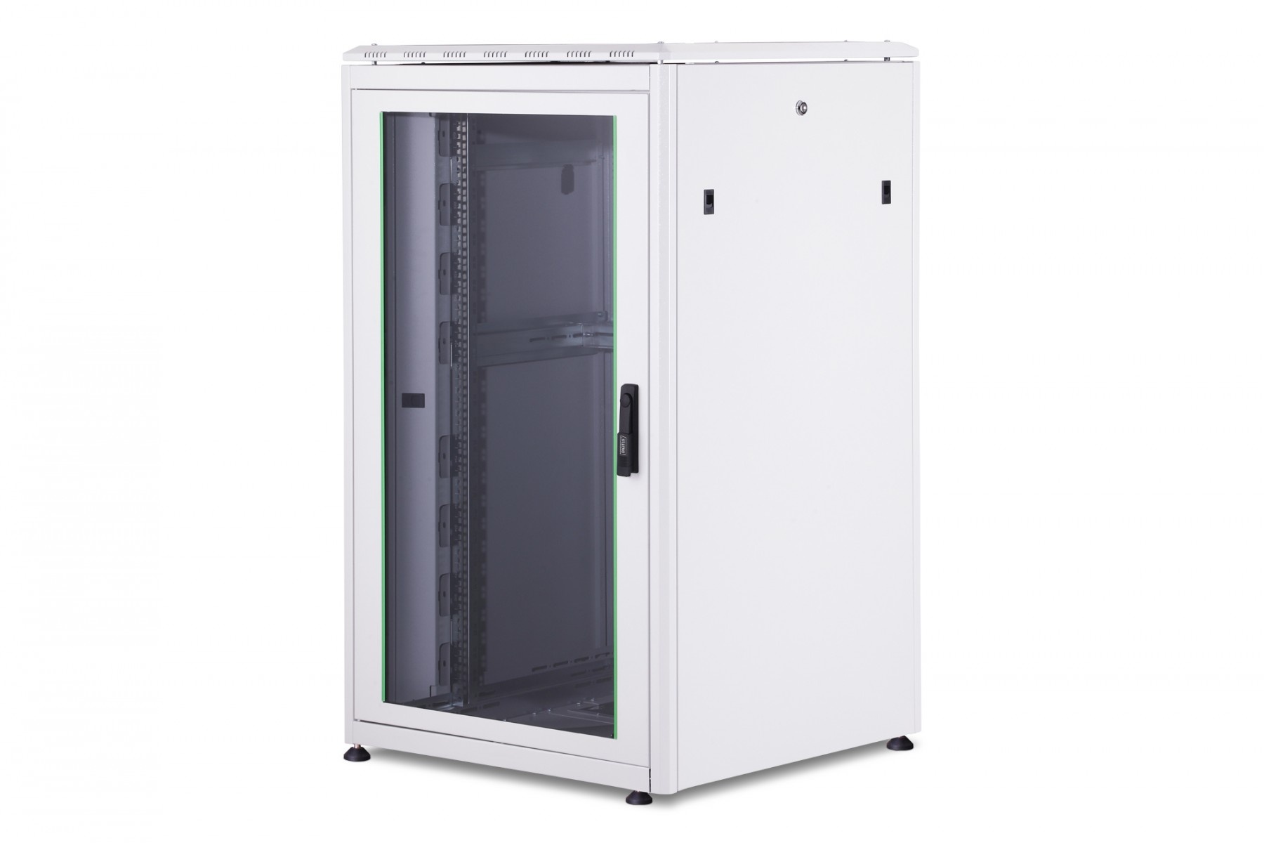 DIGITUS Armadio di rete in piedi Unique 19" 26U rack 800x800, porte anteriori in vetro, grigio, 800kg - COMPONENTI | TecnoCARE.net Sabaudia, Latina, Terracina, San Felice Circeo e Pontinia