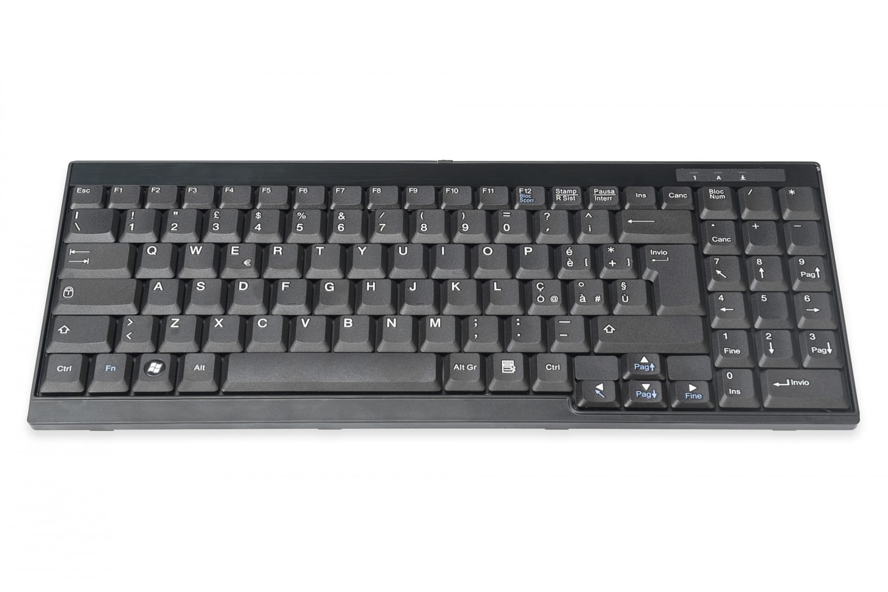 DIGITUS Digitus DS-72000IT tastiera Universale Nero - TASTIERE E CONTROLLER | TecnoCARE.net Sabaudia, Latina, Terracina, San Felice Circeo e Pontinia