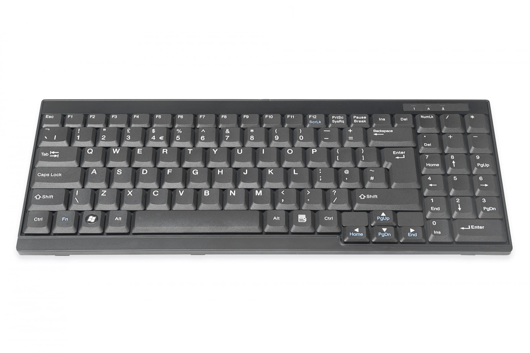 DIGITUS Digitus DS-72000UK tastiera Universale QWERTY Inglese Nero - TASTIERE E CONTROLLER | TecnoCARE.net Sabaudia, Latina, Terracina, San Felice Circeo e Pontinia