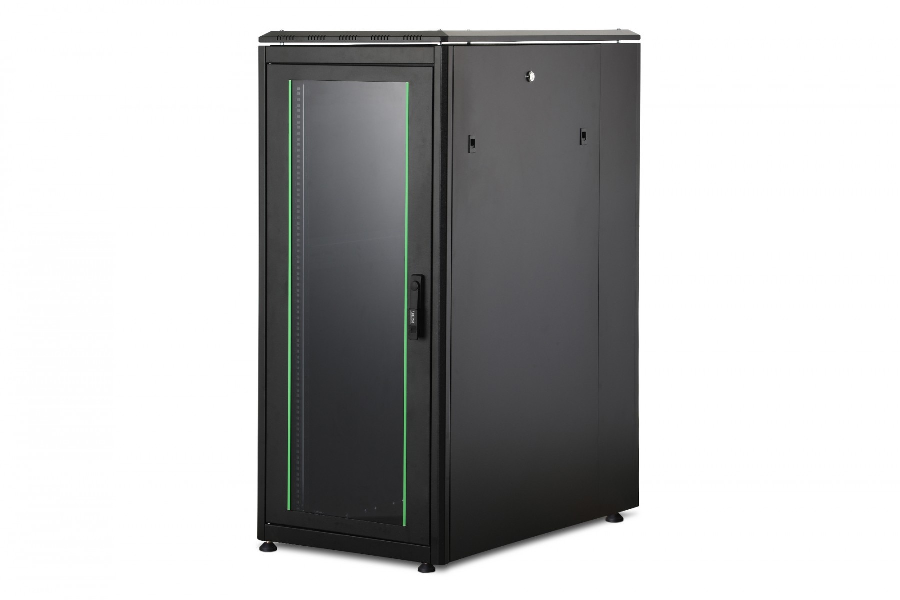 DIGITUS Armadio di rete in piedi Unique 19" 26U rack 600x1000, porte anteriori in vetro, nero, 800kg 1342x600x1000 mm, colore nero (RAL 9005) - COMPONENTI | TecnoCARE.net Sabaudia, Latina, Terracina, San Felice Circeo e Pontinia