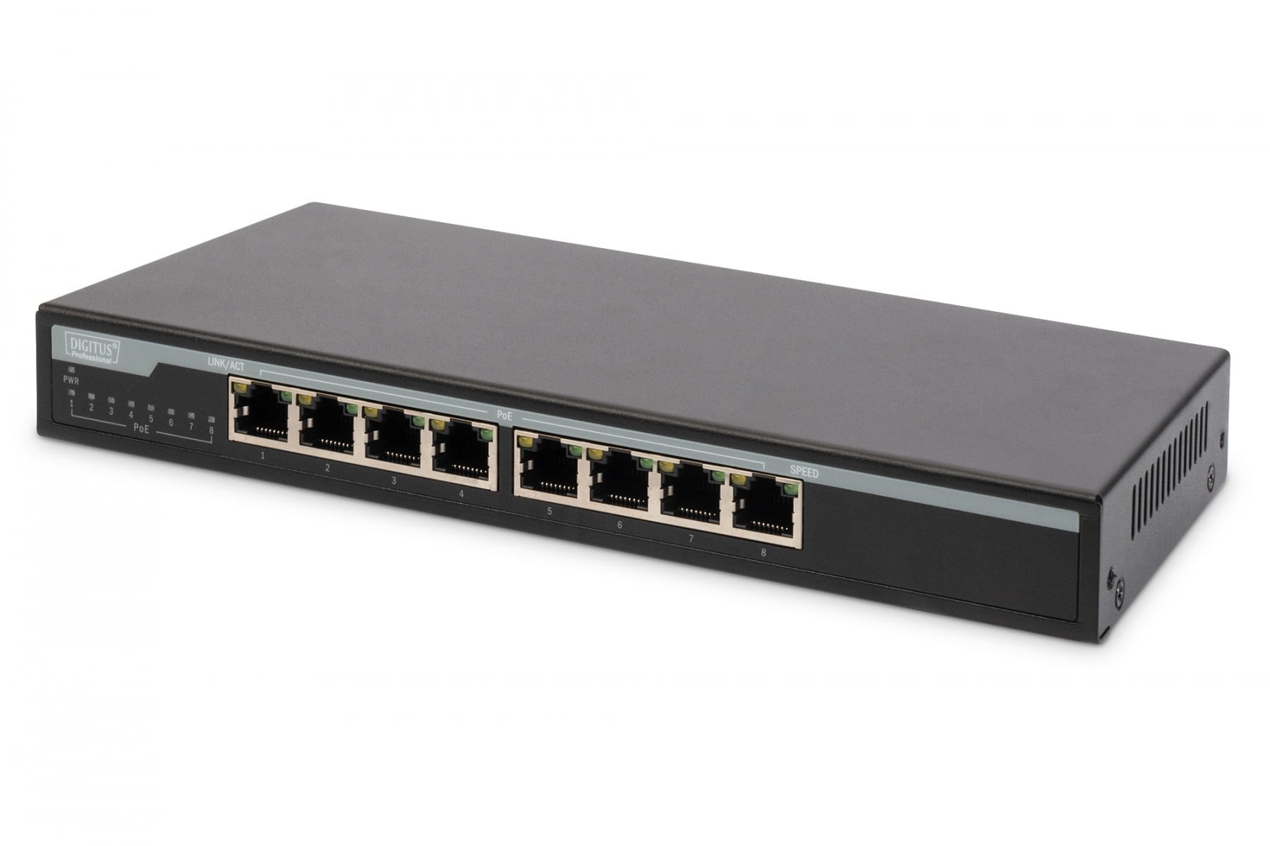 DIGITUS Digitus DN-95340 switch di rete Non gestito Gigabit Ethernet (10/100/1000) Supporto Power over Ethernet (PoE) Nero - RETI | TecnoCARE.net Sabaudia, Latina, Terracina, San Felice Circeo e Pontinia
