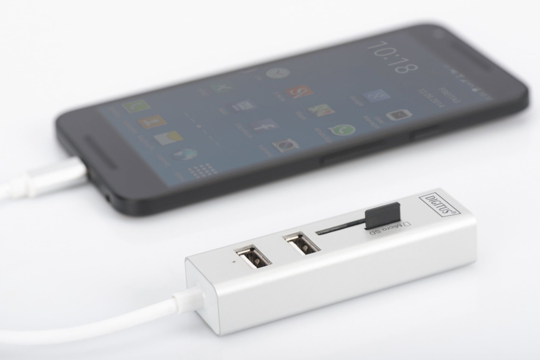 DIGITUS Digitus Hub a 3 porte USB Type-C™ OTG + Lettore di carte - SUPPORTI PER LA MEMORIZZAZIONE | TecnoCARE.net Sabaudia, Latina, Terracina, San Felice Circeo e Pontinia