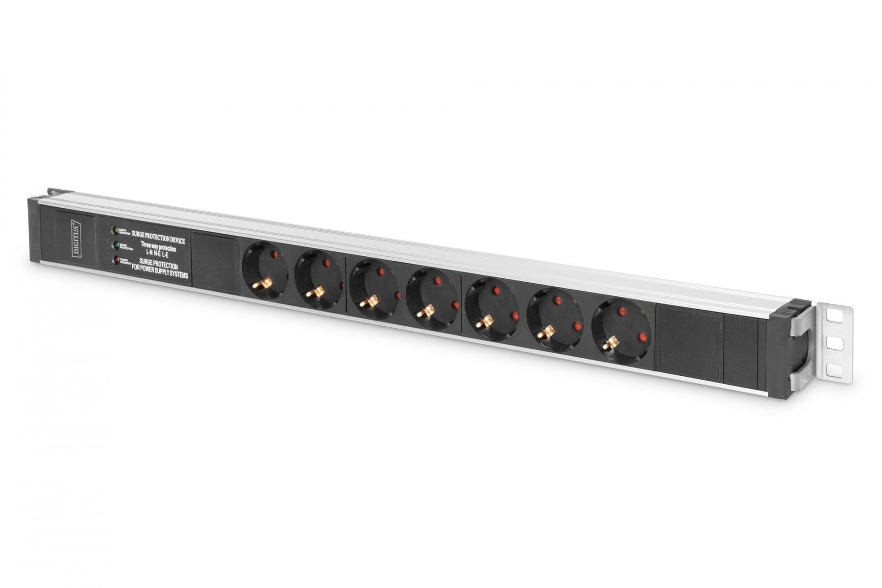 DIGITUS Digitus DN-95412 unità di distribuzione dell'energia (PDU) 7 presa(e) AC 0U Nero, Argento - BATTERIE E ALIMENTATORI | TecnoCARE.net Sabaudia, Latina, Terracina, San Felice Circeo e Pontinia