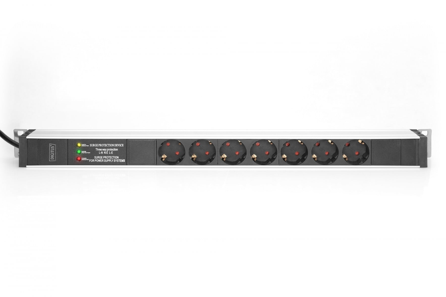 DIGITUS Digitus DN-95412 unità di distribuzione dell'energia (PDU) 7 presa(e) AC 0U Nero, Argento - BATTERIE E ALIMENTATORI | TecnoCARE.net Sabaudia, Latina, Terracina, San Felice Circeo e Pontinia