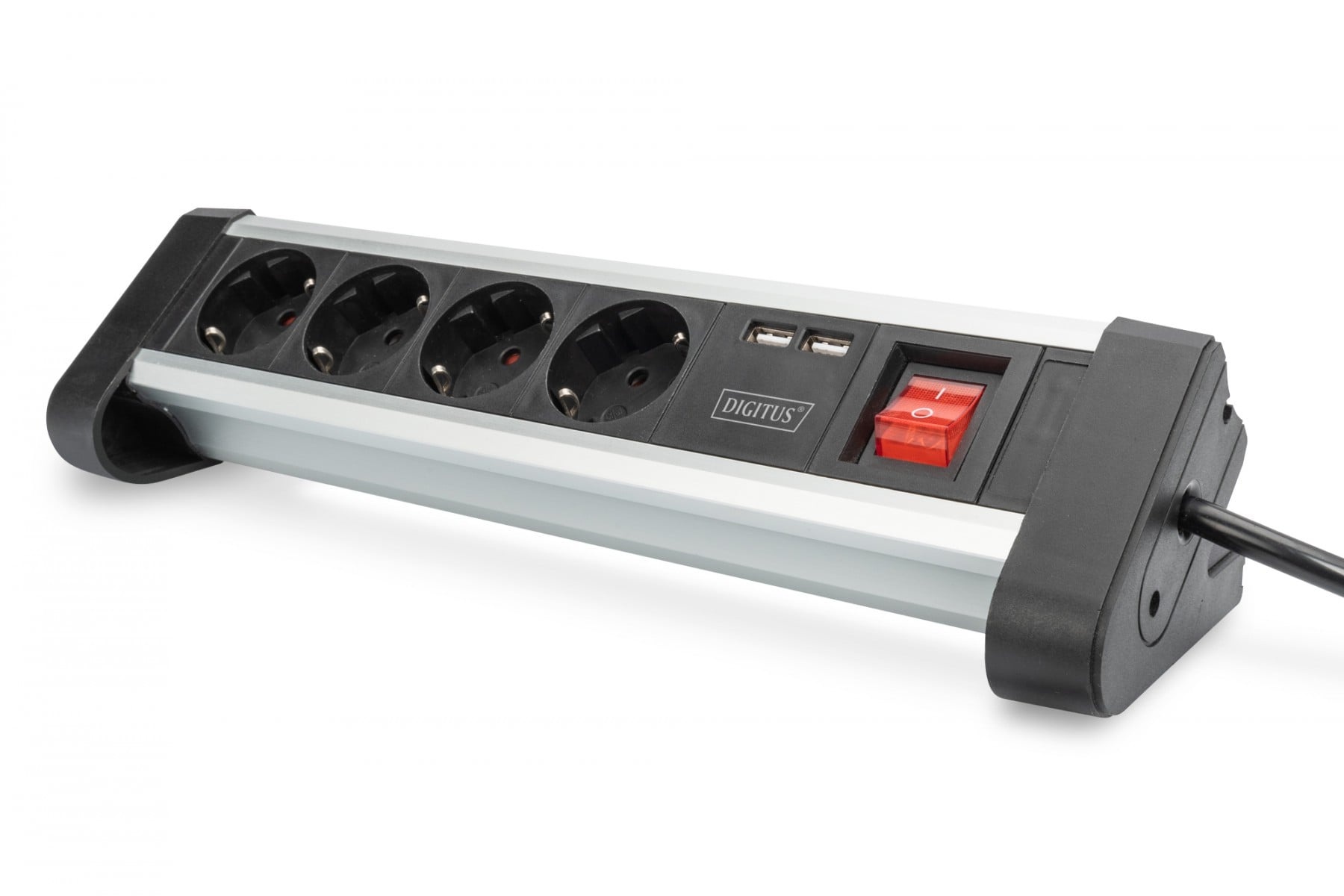 DIGITUS Digitus Ciabatta multipresa da ufficio a 4 vie con 2 porte USB - DISPOSITIVI E ACCESSORI DI CABLAGGIO | TecnoCARE.net Sabaudia, Latina, Terracina, San Felice Circeo e Pontinia