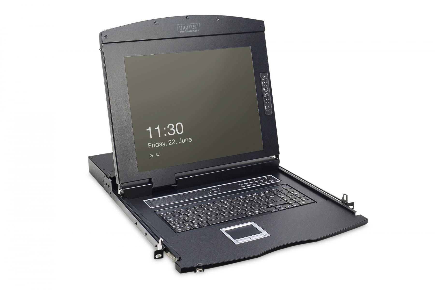 DIGITUS Digitus DS-72210-2GE console a rack 43,2 cm (17") 1280 x 1024 Pixel Nero 1U - COMPONENTI | TecnoCARE.net Sabaudia, Latina, Terracina, San Felice Circeo e Pontinia