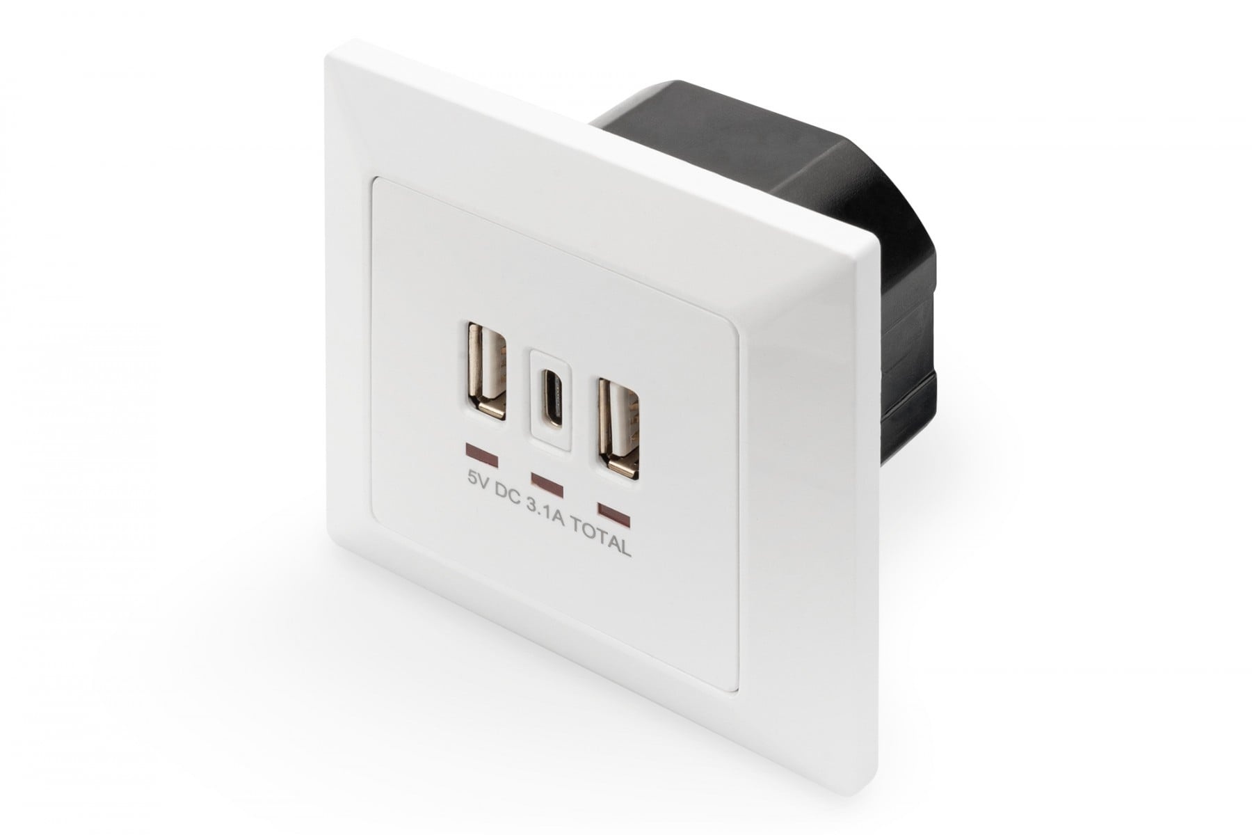 DIGITUS Digitus DA-70618 presa energia 2 x USB A + 1 x USB C Bianco - DISPOSITIVI E ACCESSORI DI CABLAGGIO | TecnoCARE.net Sabaudia, Latina, Terracina, San Felice Circeo e Pontinia