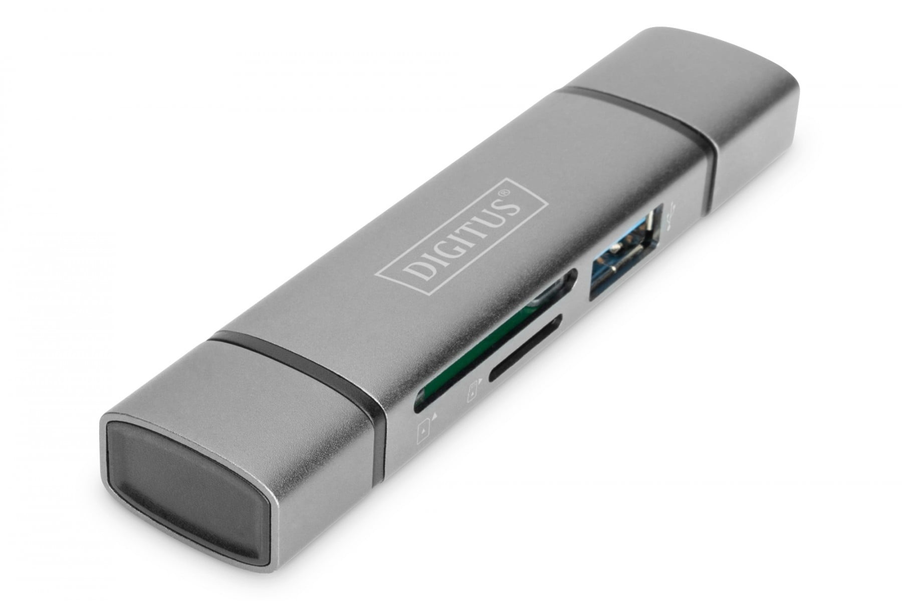 DIGITUS Digitus DA-70886 lettore di schede USB 3.2 Gen 1 (3.1 Gen 1) Type-A/Type-C Alluminio - SUPPORTI PER LA MEMORIZZAZIONE | TecnoCARE.net Sabaudia, Latina, Terracina, San Felice Circeo e Pontinia
