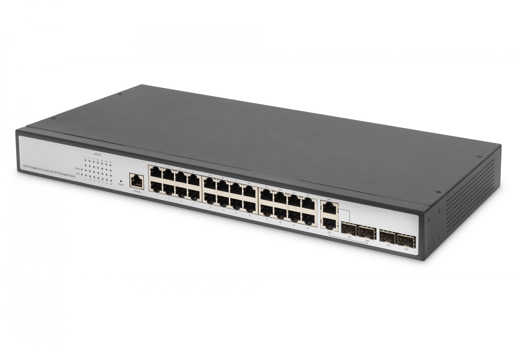 DIGITUS Digitus DN-80221-3 switch di rete Gestito L2 Gigabit Ethernet (10/100/1000) Nero, Grigio - RETI | TecnoCARE.net Sabaudia, Latina, Terracina, San Felice Circeo e Pontinia