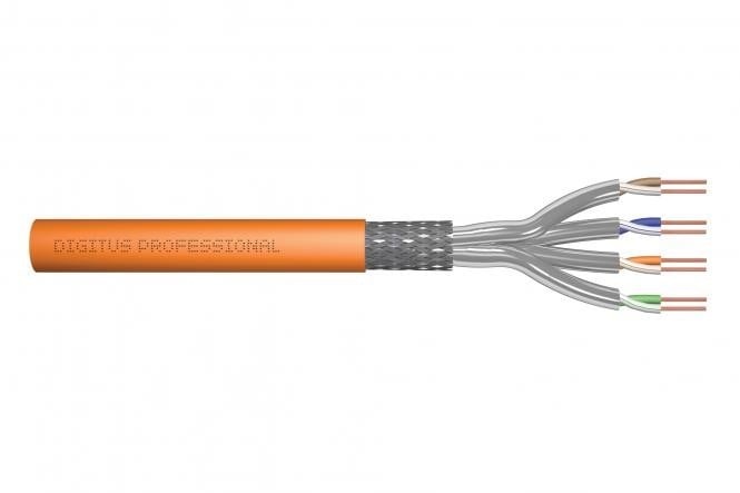 DIGITUS CAT 7 S-FTP installation cable, 1200 MHz Dca (EN 50575), AWG 23/1, 50 m ring, SX, orange - CAVI PER COMPUTER E PERIFERICHE | TecnoCARE.net Sabaudia, Latina, Terracina, San Felice Circeo e Pontinia