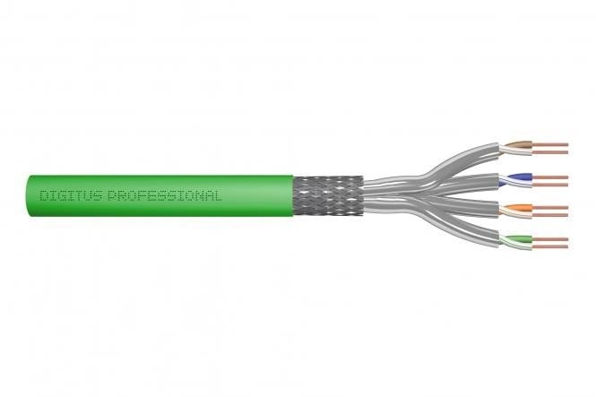 DIGITUS CAT 8.2 S-FTP install. cable, 2000 MHz, AWG 22/1 Dca, 50 m, ring, simplex, green - CAVI PER COMPUTER E PERIFERICHE | TecnoCARE.net Sabaudia, Latina, Terracina, San Felice Circeo e Pontinia