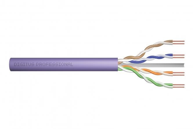 DIGITUS CAT 6 U-UTP installation cable, 250 MHz, AWG 23/1 Dca (LSZH-1), 50 m, paper box, simplex, purple - CAVI PER COMPUTER E PERIFERICHE | TecnoCARE.net Sabaudia, Latina, Terracina, San Felice Circeo e Pontinia