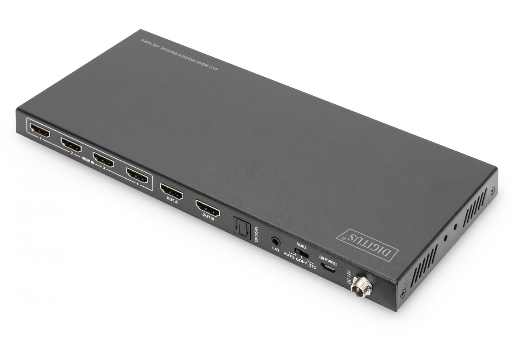 DIGITUS Digitus DS-55509 interruttore a matrice 3,8 W - ELABORAZIONI E DISTRIBUZIONI DEL SEGNALE | TecnoCARE.net Sabaudia, Latina, Terracina, San Felice Circeo e Pontinia
