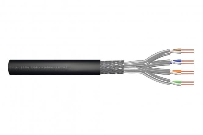 DIGITUS CAT 7 S-FTP outdoor installation cable, 1200 MHz PE, inner Fca (PE), AWG 23/1, 50 m, sx, black - CAVI PER COMPUTER E PERIFERICHE | TecnoCARE.net Sabaudia, Latina, Terracina, San Felice Circeo e Pontinia