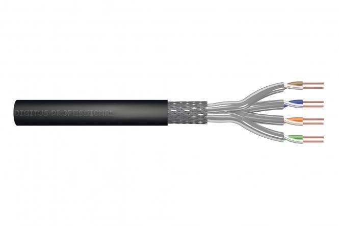 DIGITUS CAT 7 S-FTP outdoor installation cable, 1200 MHz PE, inner Fca (PE), AWG 23/1, 100 m, sx, black - CAVI PER COMPUTER E PERIFERICHE | TecnoCARE.net Sabaudia, Latina, Terracina, San Felice Circeo e Pontinia