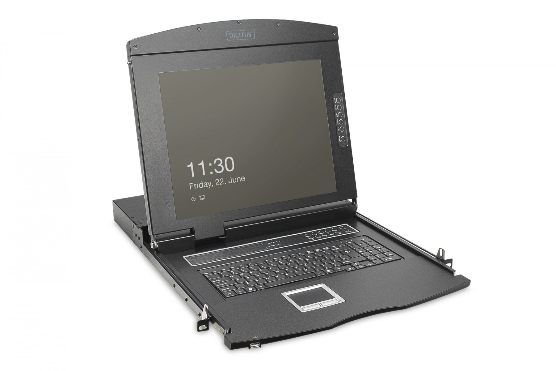 DIGITUS Console KVM modulare 19'' HD TFT, 8 porte HDMI, touchpad, tastiera GE, nera - COMPONENTI | TecnoCARE.net Sabaudia, Latina, Terracina, San Felice Circeo e Pontinia