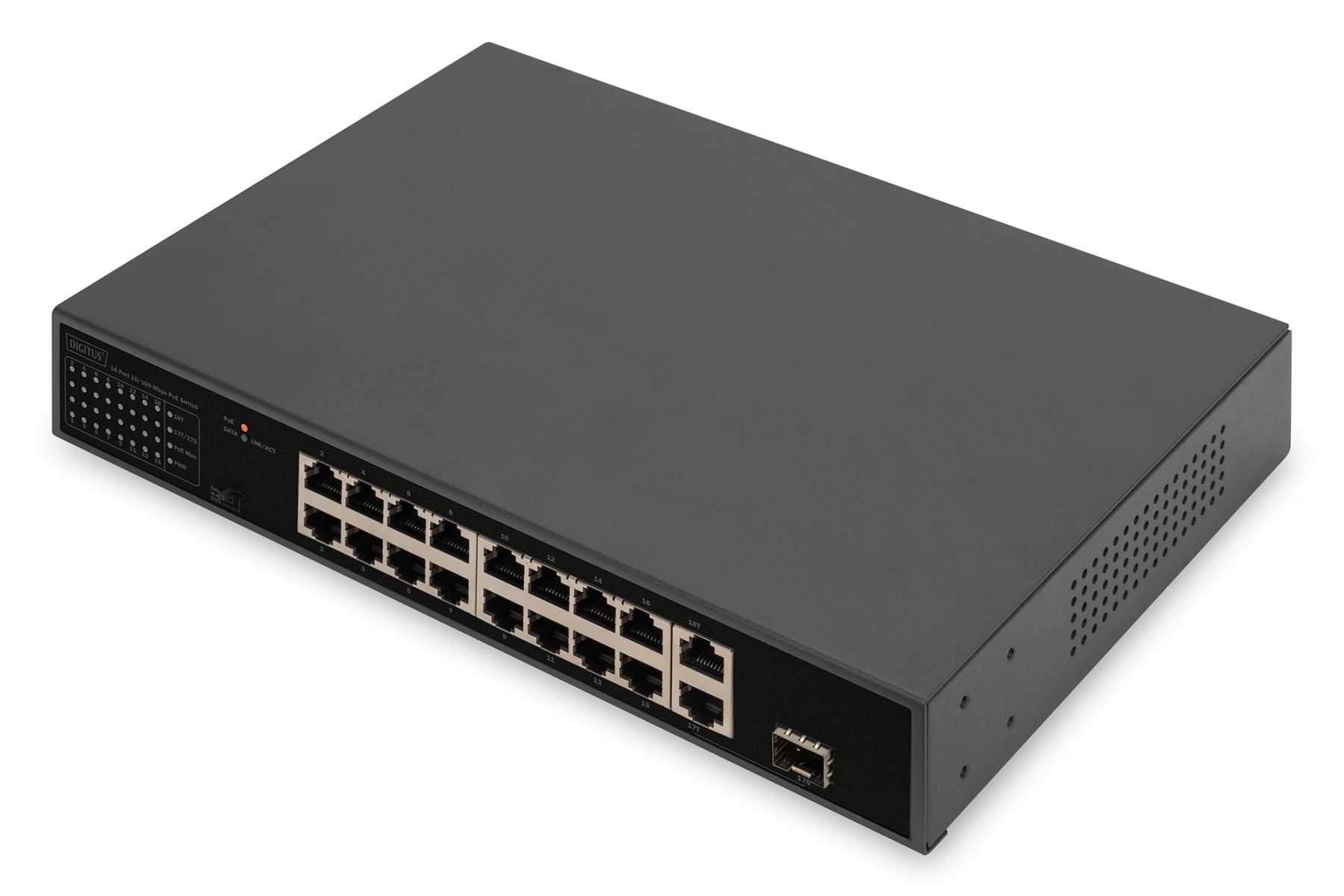 DIGITUS Digitus DN-95355 switch di rete Non gestito Gigabit Ethernet (10/100/1000) Supporto Power over Ethernet (PoE) 1U Nero - RETI | TecnoCARE.net Sabaudia, Latina, Terracina, San Felice Circeo e Pontinia