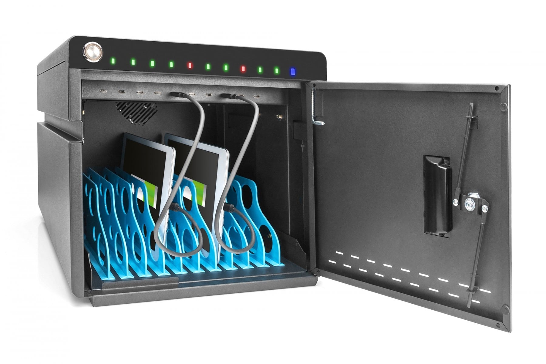 DIGITUS Digitus DN-45004 portable device management cart& cabinet Case per la gestione dei dispositivi portatili Nero - BATTERIE E ALIMENTATORI | TecnoCARE.net Sabaudia, Latina, Terracina, San Felice Circeo e Pontinia