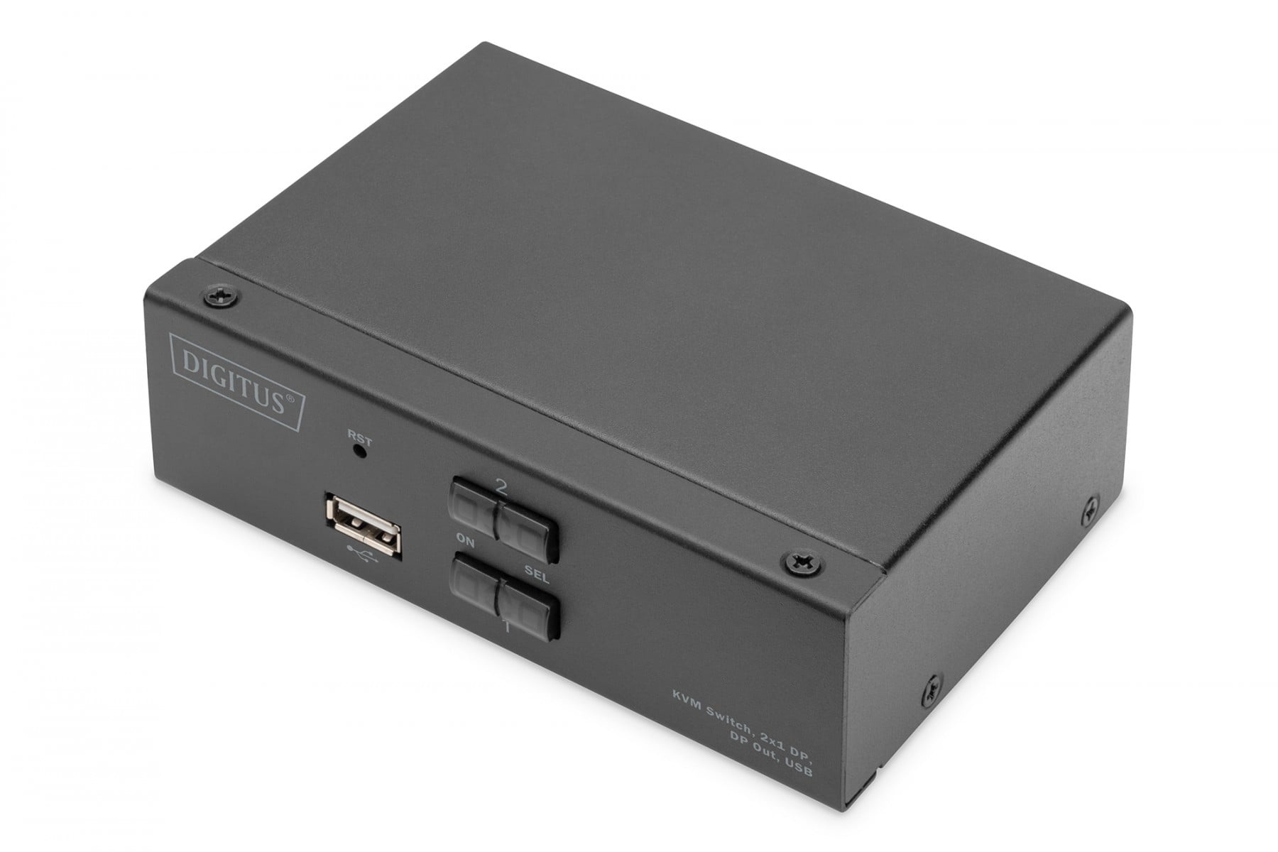 DIGITUS Switch KVM a 2 porte, 4K 60Hz, 2xDisplayPort IN, 1xDisplayPort OUT, 2xUSB, 2xAudio IN&OUT - TASTIERE E CONTROLLER | TecnoCARE.net Sabaudia, Latina, Terracina, San Felice Circeo e Pontinia