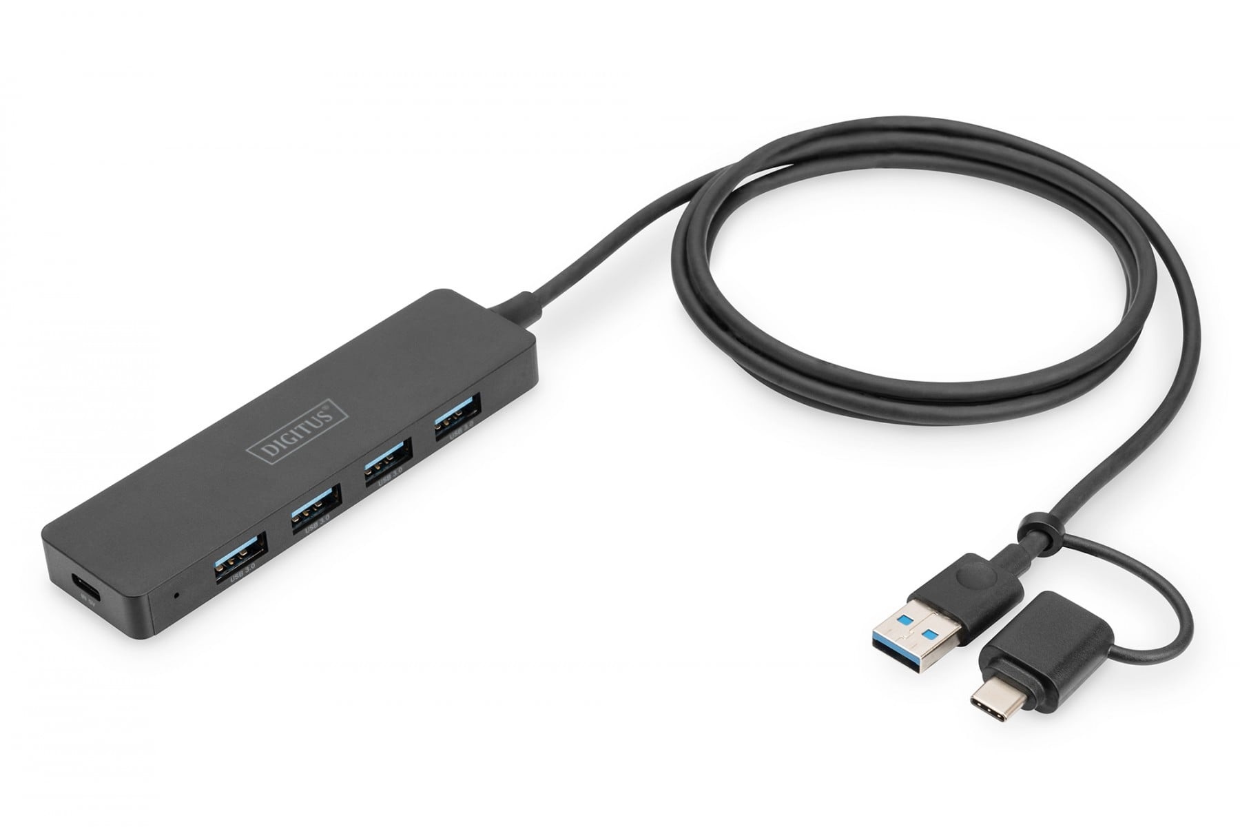 DIGITUS Digitus DA-70236 hub di interfaccia USB 3.2 Gen 1 (3.1 Gen 1) Type-A + Type-C 12000 Mbit/s Nero - COMPONENTI | TecnoCARE.net Sabaudia, Latina, Terracina, San Felice Circeo e Pontinia