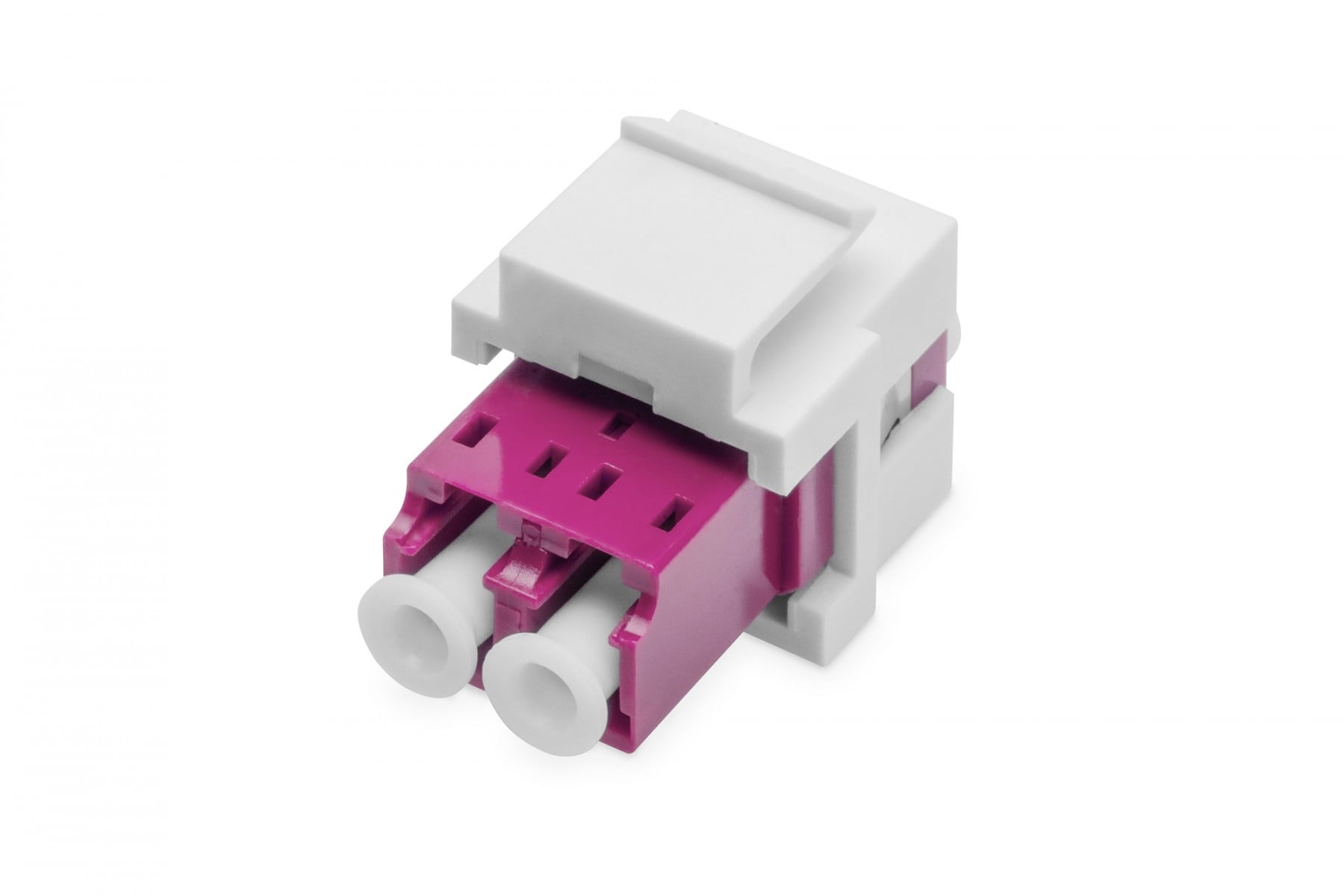 DIGITUS Supporto keystone per adattatore LC (con adattatore LC/LC duplex, multimodale OM4, viola) incluso - CAVI PER COMPUTER E PERIFERICHE | TecnoCARE.net Sabaudia, Latina, Terracina, San Felice Circeo e Pontinia