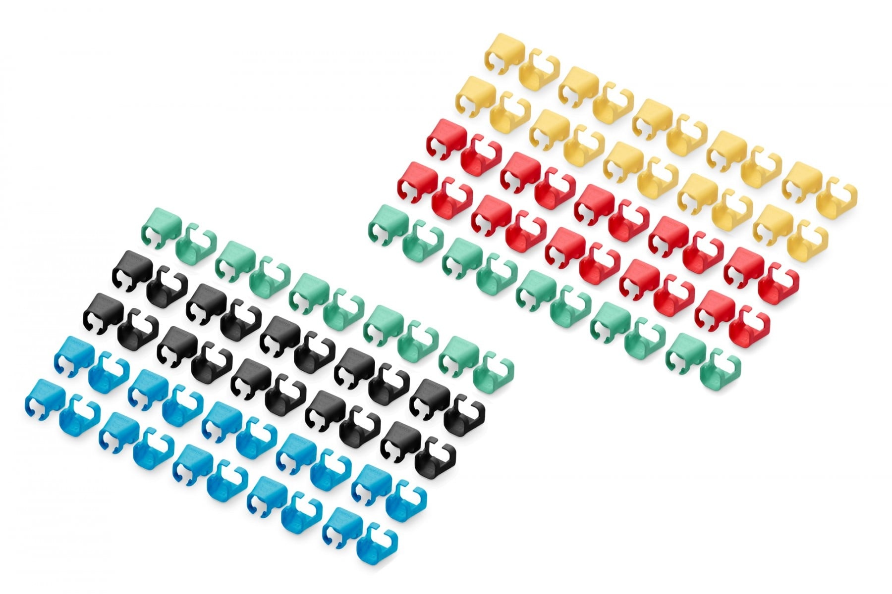 DIGITUS Clip colorato per connettore RJ45, mix di colori (20 pezzi ciascuno di verde, rosso, blu, giallo, nero) - CAVI PER COMPUTER E PERIFERICHE | TecnoCARE.net Sabaudia, Latina, Terracina, San Felice Circeo e Pontinia
