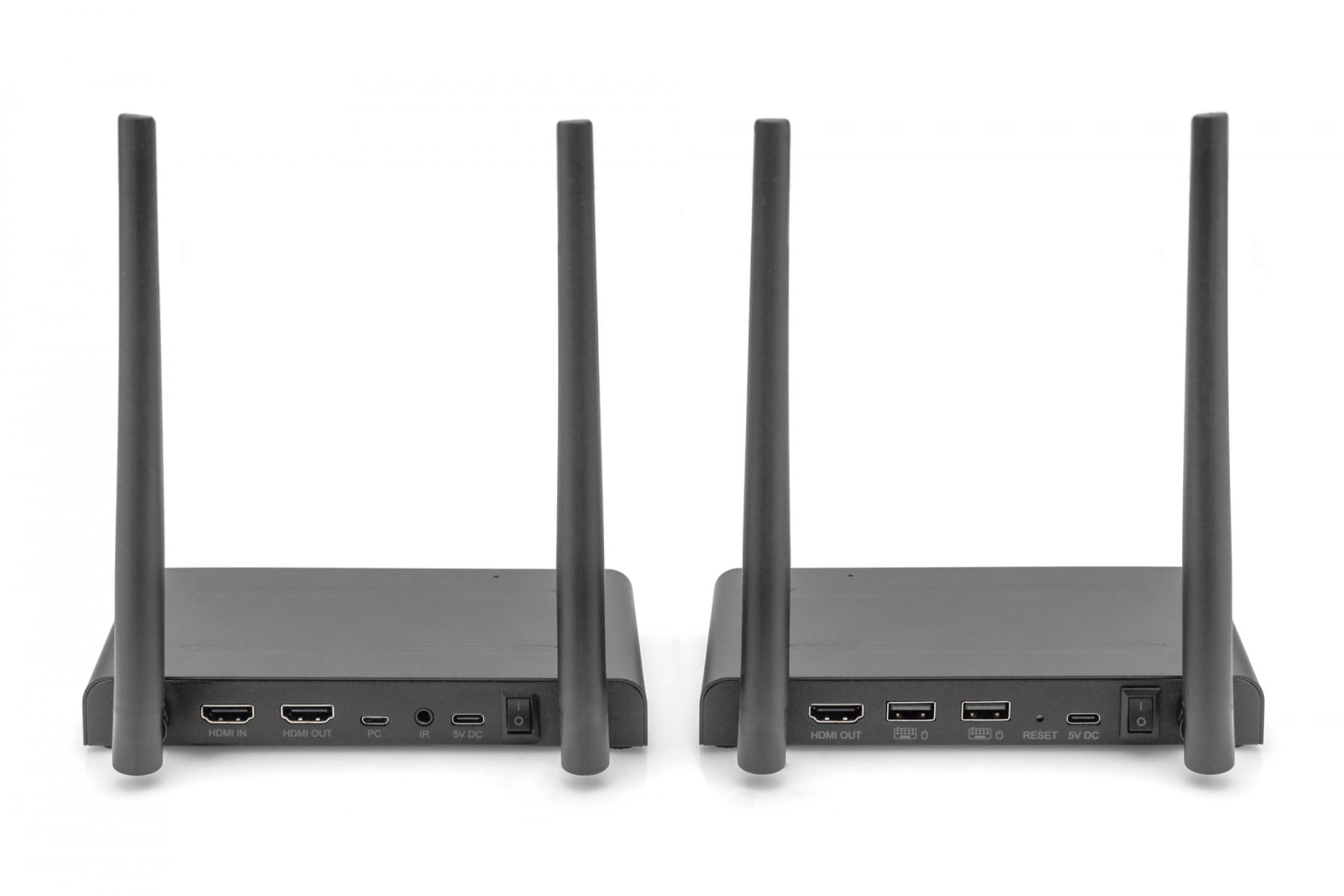 DIGITUS Extender KVM HDMI+USB wireless 150m UHD 4K60Hz (set) - ELABORAZIONI E DISTRIBUZIONI DEL SEGNALE | TecnoCARE.net Sabaudia, Latina, Terracina, San Felice Circeo e Pontinia