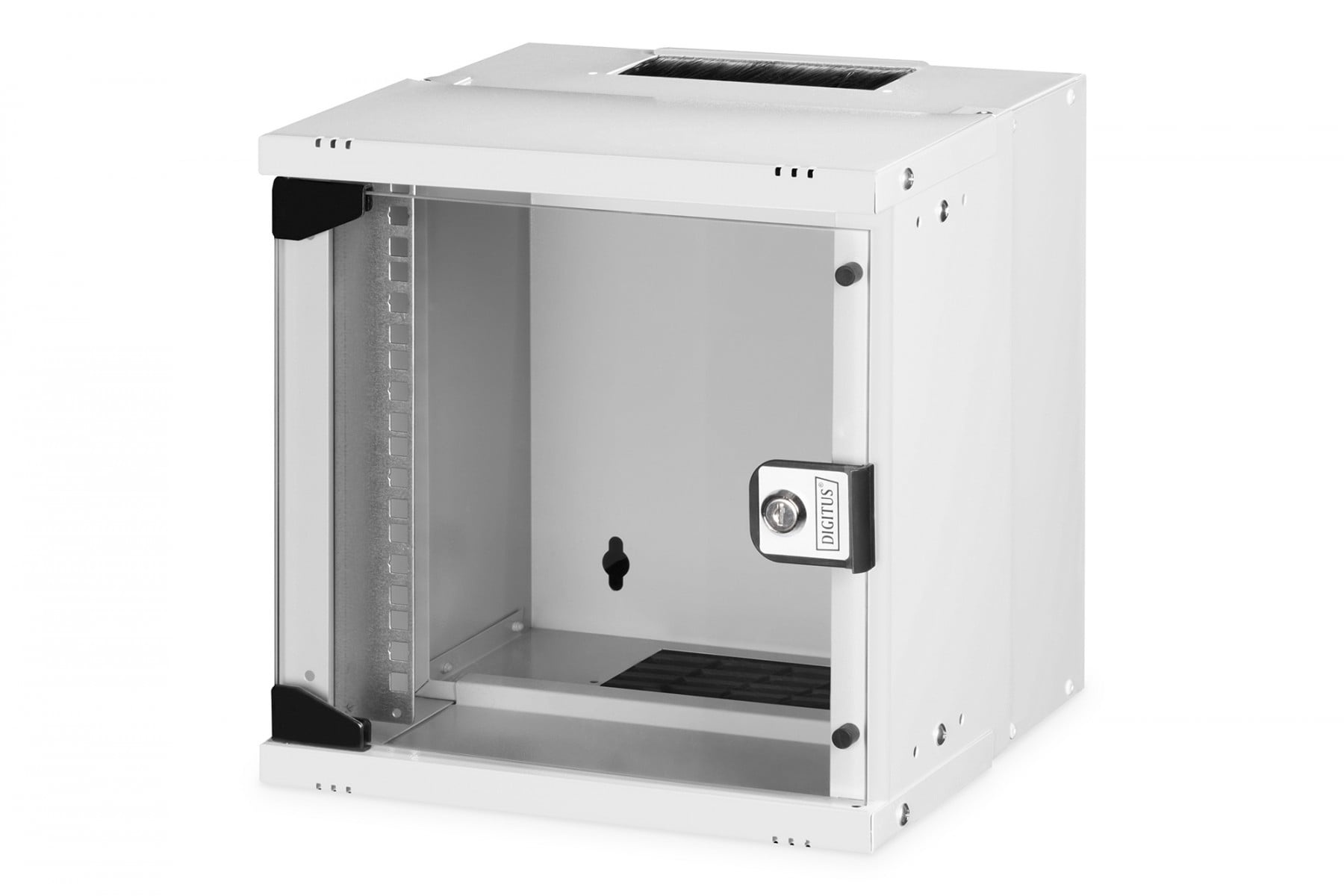 DIGITUS Armadio di rete a muro 10" 6U, SOHO PRO 325 x 315 x 300 mm, porta in vetro, grigio, non assemblato, 30 kg - COMPONENTI | TecnoCARE.net Sabaudia, Latina, Terracina, San Felice Circeo e Pontinia