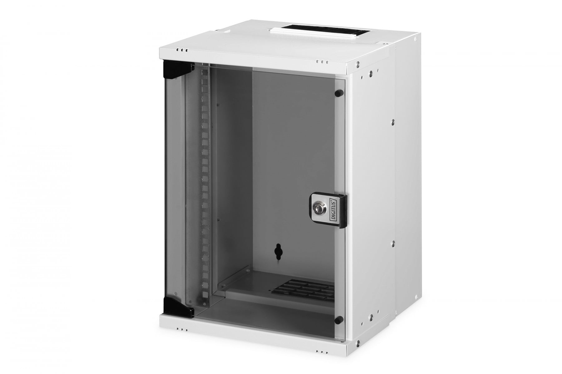 DIGITUS Armadio di rete a muro 10" 9U, SOHO PRO 460 x 315 x 300 mm, porta in vetro, grigio, non assemblato, 30 kg - COMPONENTI | TecnoCARE.net Sabaudia, Latina, Terracina, San Felice Circeo e Pontinia