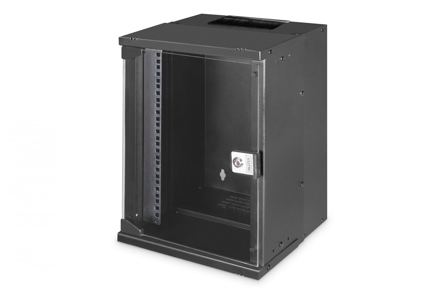 DIGITUS Armadio di rete a muro 10" 9U, SOHO PRO 460 x 315 x 300 mm, porta in vetro, nero, non assemblato, 30 kg - COMPONENTI | TecnoCARE.net Sabaudia, Latina, Terracina, San Felice Circeo e Pontinia