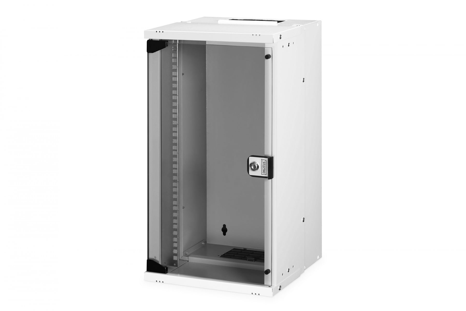 DIGITUS Armadio di rete a muro 10" 12U, SOHO PRO 595 x 315 x 300 mm, porta in vetro, grigio, non assemblato, 30 kg - COMPONENTI | TecnoCARE.net Sabaudia, Latina, Terracina, San Felice Circeo e Pontinia