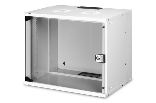 DIGITUS Armadio di rete a muro 19" 9U, SOHO PRO 460 x 540 x 400 mm, porta in vetro, grigio, non assemblato, 60 kg - COMPONENTI | TecnoCARE.net Sabaudia, Latina, Terracina, San Felice Circeo e Pontinia