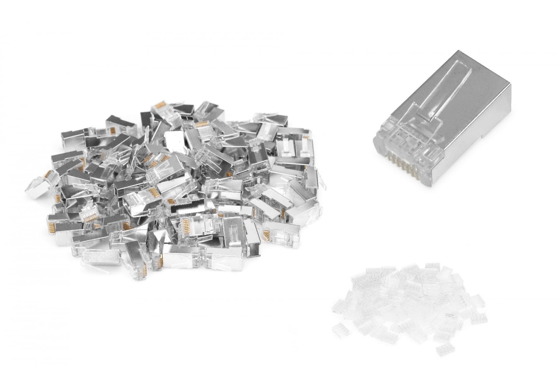 DIGITUS Connettore modulare CAT 6, 8P8C, schermato per cavo rotondo, connettore passante, 100 pezzi - CAVI PER COMPUTER E PERIFERICHE | TecnoCARE.net Sabaudia, Latina, Terracina, San Felice Circeo e Pontinia