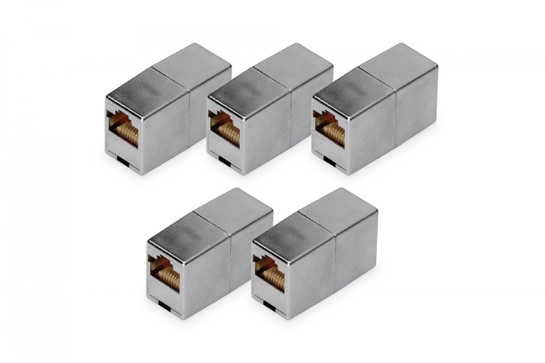 DIGITUS Digitus DN-93901-5 CAT 5e RJ45 Accoppiatore Modulare Placcato Oro Argento 5 Pezzi - CAVI PER COMPUTER E PERIFERICHE | TecnoCARE.net Sabaudia, Latina, Terracina, San Felice Circeo e Pontinia