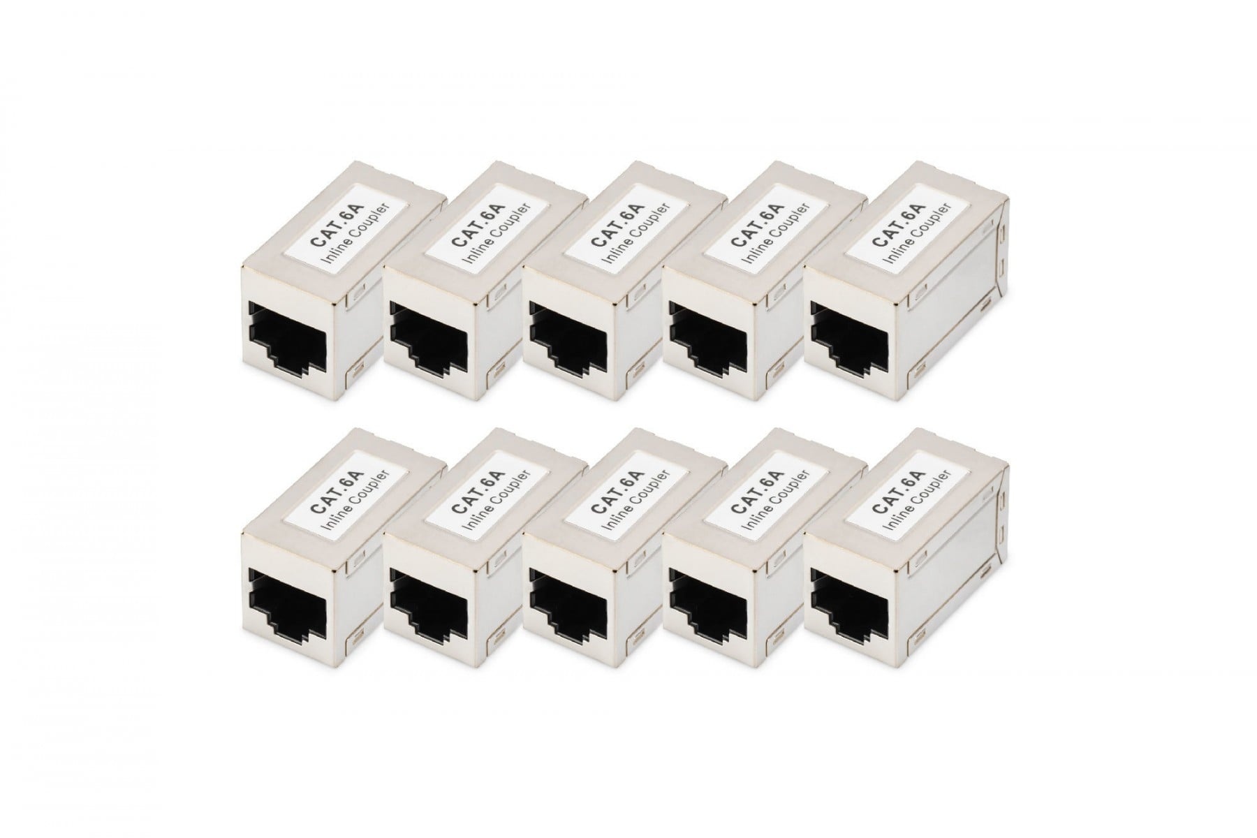 DIGITUS Digitus DN-93905-10 Accoppiatori modulari schermati CAT 6A 10 pezzi Argento - CAVI PER COMPUTER E PERIFERICHE | TecnoCARE.net Sabaudia, Latina, Terracina, San Felice Circeo e Pontinia