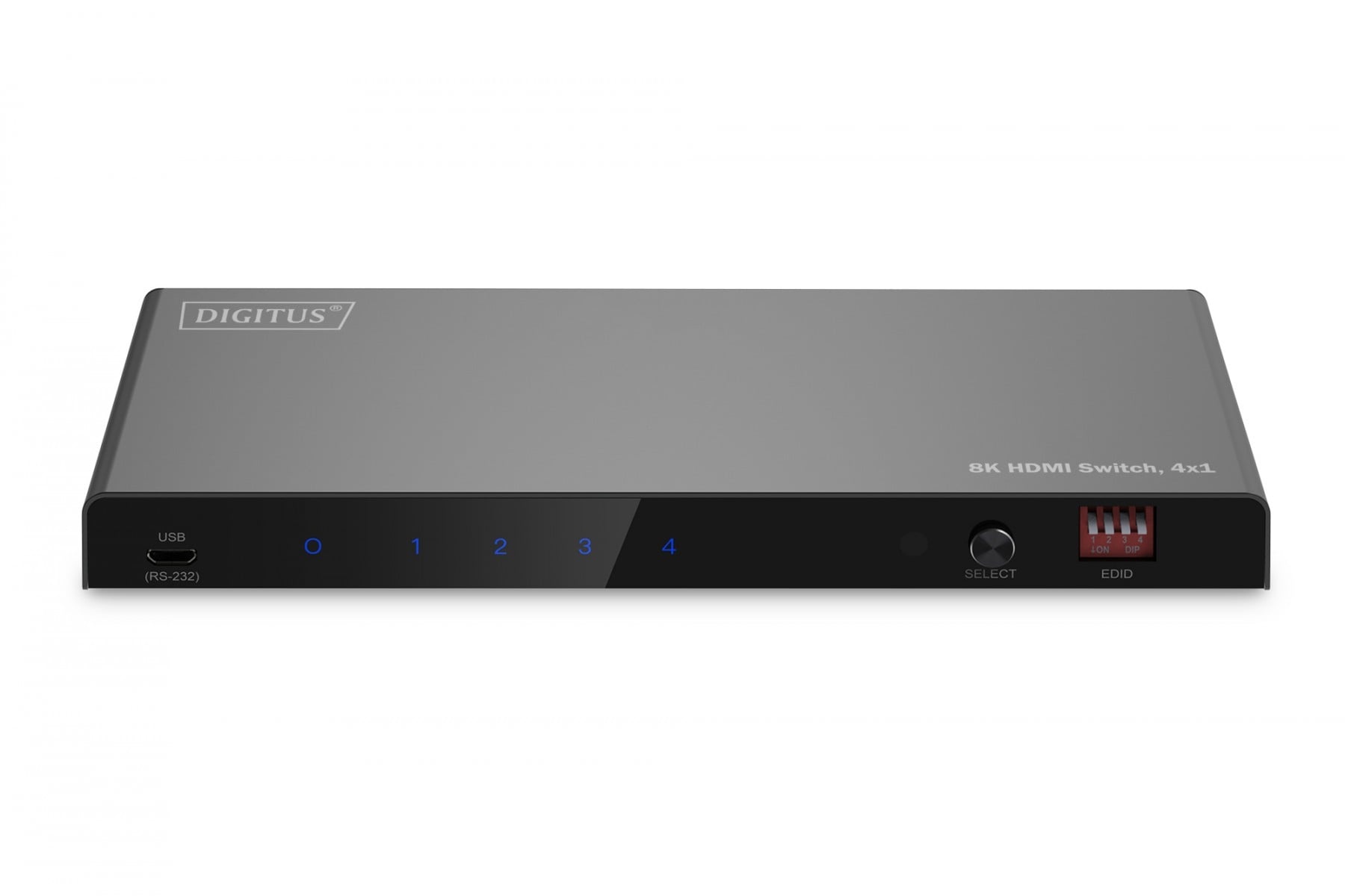 DIGITUS Switch HDMI 4x1, 8K/60Hz (4:4:4) con HDR, 48 Gbps, HDCP 2.3, Toslink / Stereo, EDID - ELABORAZIONI E DISTRIBUZIONI DEL SEGNALE | TecnoCARE.net Sabaudia, Latina, Terracina, San Felice Circeo e Pontinia