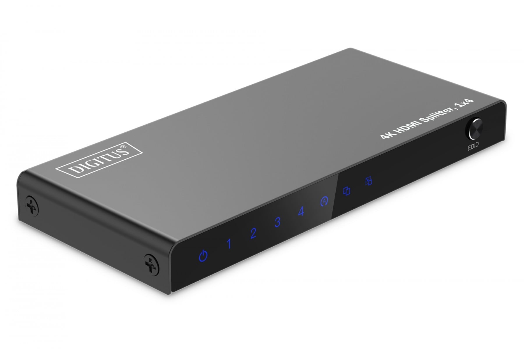 DIGITUS Splitter HDMI 1x4, 4K/60Hz UHD con HDR, 18 Gbps, HDCP 2.2, EDID - ELABORAZIONI E DISTRIBUZIONI DEL SEGNALE | TecnoCARE.net Sabaudia, Latina, Terracina, San Felice Circeo e Pontinia