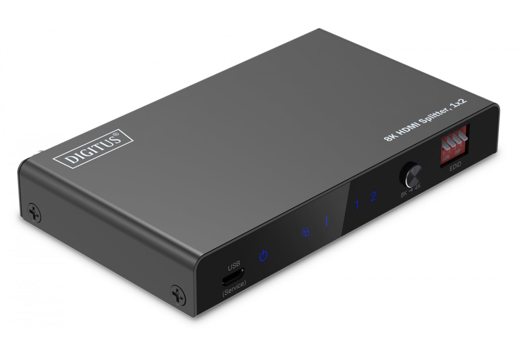 DIGITUS Splitter HDMI 1x2, 8K/60Hz (4:4:4) con HDR, 48 Gbps, HDCP 2.3, Toslink/Stereo, EDID - ELABORAZIONI E DISTRIBUZIONI DEL SEGNALE | TecnoCARE.net Sabaudia, Latina, Terracina, San Felice Circeo e Pontinia