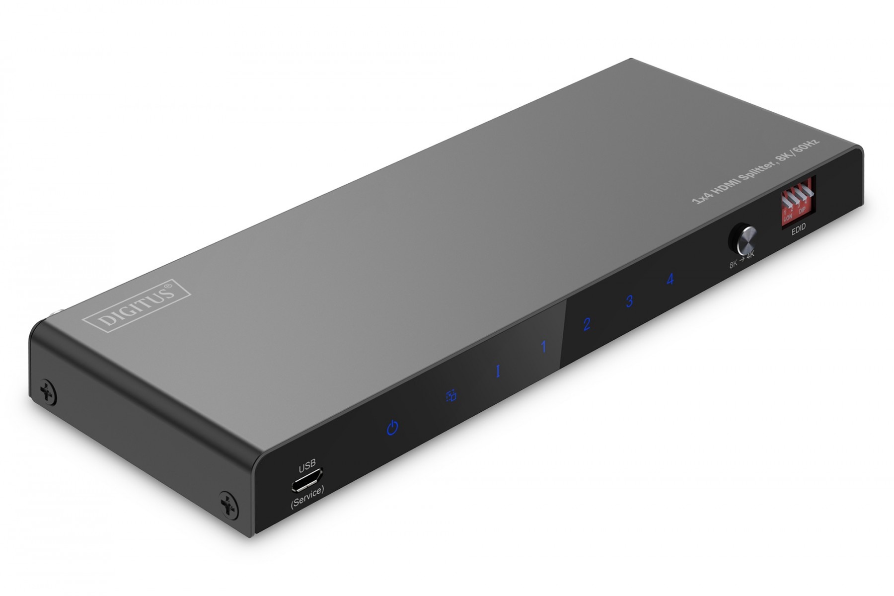 DIGITUS Splitter HDMI 1x4, 8K/60Hz (4:4:4) con HDR, 48 Gbps, HDCP 2.3, Toslink/Stereo, EDID - ELABORAZIONI E DISTRIBUZIONI DEL SEGNALE | TecnoCARE.net Sabaudia, Latina, Terracina, San Felice Circeo e Pontinia