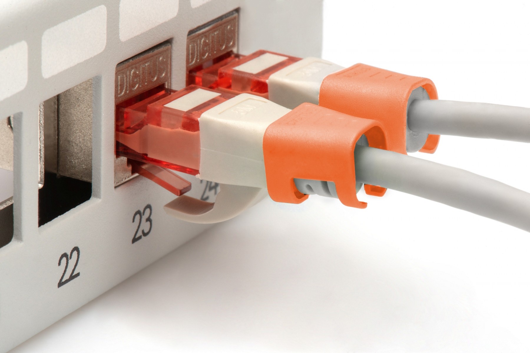 DIGITUS Clip colorato per spina RJ45, arancione, confezione da 100 pz. - CAVI PER COMPUTER E PERIFERICHE | TecnoCARE.net Sabaudia, Latina, Terracina, San Felice Circeo e Pontinia