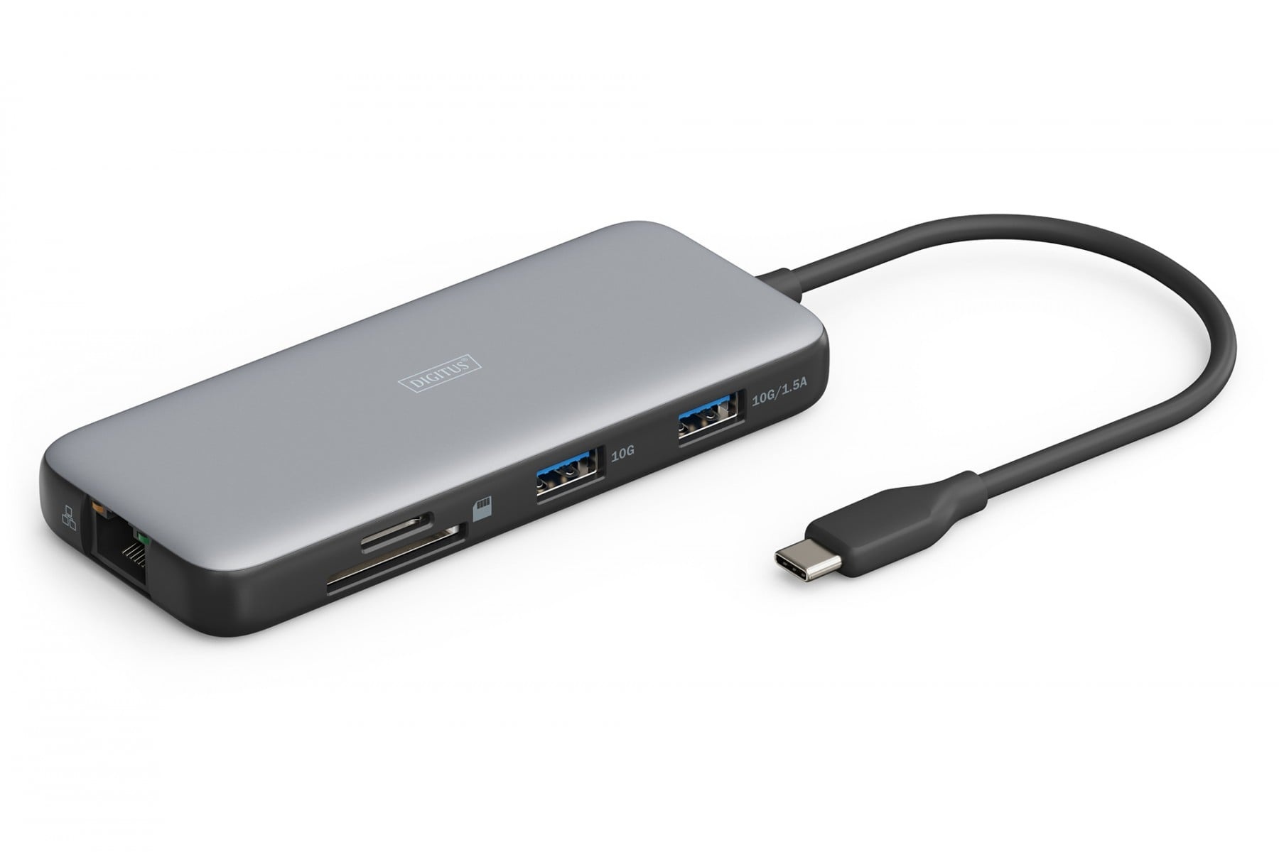 DIGITUS Stazione di docking USB-C a 7 porte, max. 4K/60Hz con HDR, HDMI, USB-A 3.2 Gen2, Ethernet Gigabit, SD/Micro SD, PD 100W - PC | TecnoCARE.net Sabaudia, Latina, Terracina, San Felice Circeo e Pontinia
