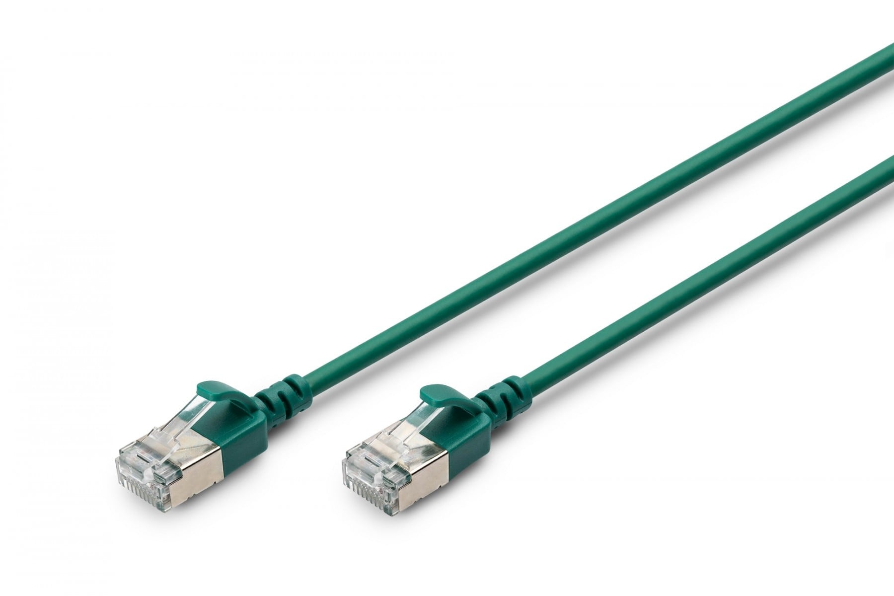DIGITUS Cavo patch cord slim RJ45-RJ45, Cat. 6A, F/FTP, AWG 32/7, LSOH, 0.3 m, verde - CAVI PER COMPUTER E PERIFERICHE | TecnoCARE.net Sabaudia, Latina, Terracina, San Felice Circeo e Pontinia