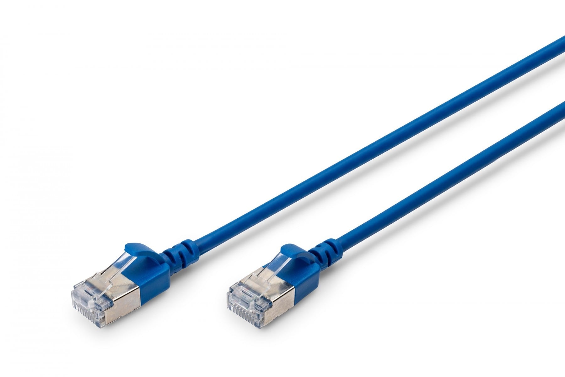 DIGITUS Cavo patch slim RJ45-RJ45, Cat. 6A, F/FTP, AWG 32/7, LSOH, 0.5 m, blu - CAVI PER COMPUTER E PERIFERICHE | TecnoCARE.net Sabaudia, Latina, Terracina, San Felice Circeo e Pontinia