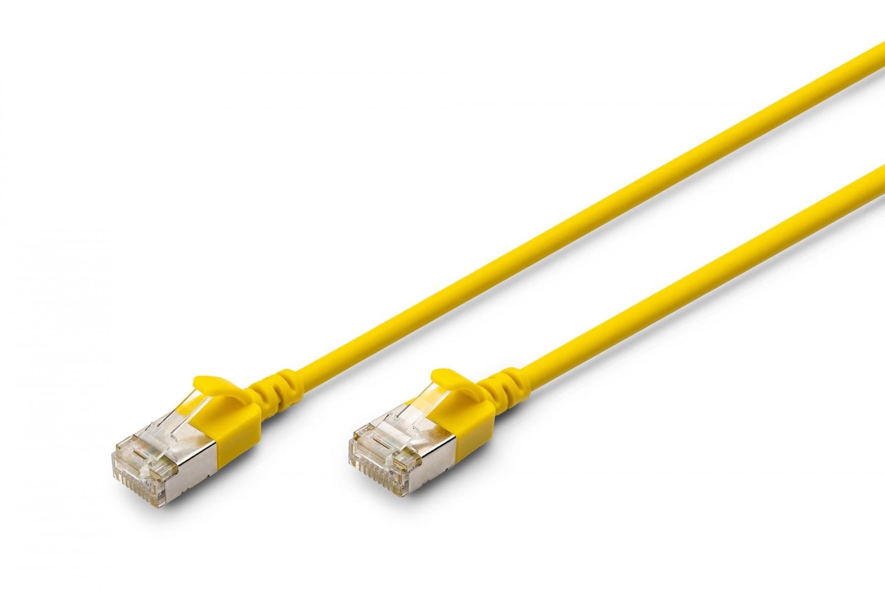 DIGITUS Cavo patch slim RJ45-RJ45, Cat. 6A, F/FTP, AWG 32/7, LSOH, 3 m, giallo - CAVI PER COMPUTER E PERIFERICHE | TecnoCARE.net Sabaudia, Latina, Terracina, San Felice Circeo e Pontinia