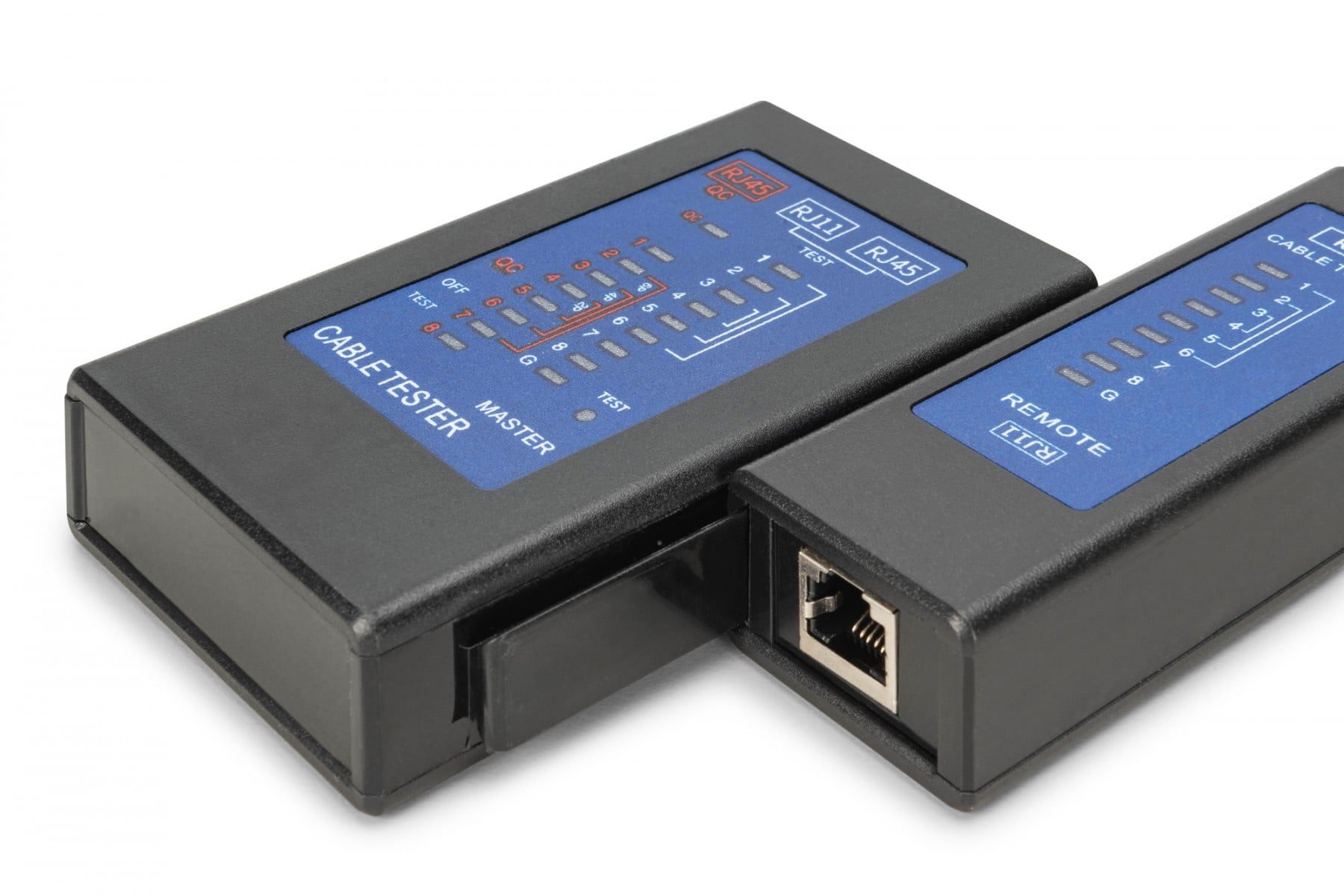 DIGITUS Tester di cavi di rete e comunicazione LED, Cat.5e-Cat.6A, (RJ45, RJ12, RJ11), Auto-Scan con PoE - RETI | TecnoCARE.net Sabaudia, Latina, Terracina, San Felice Circeo e Pontinia