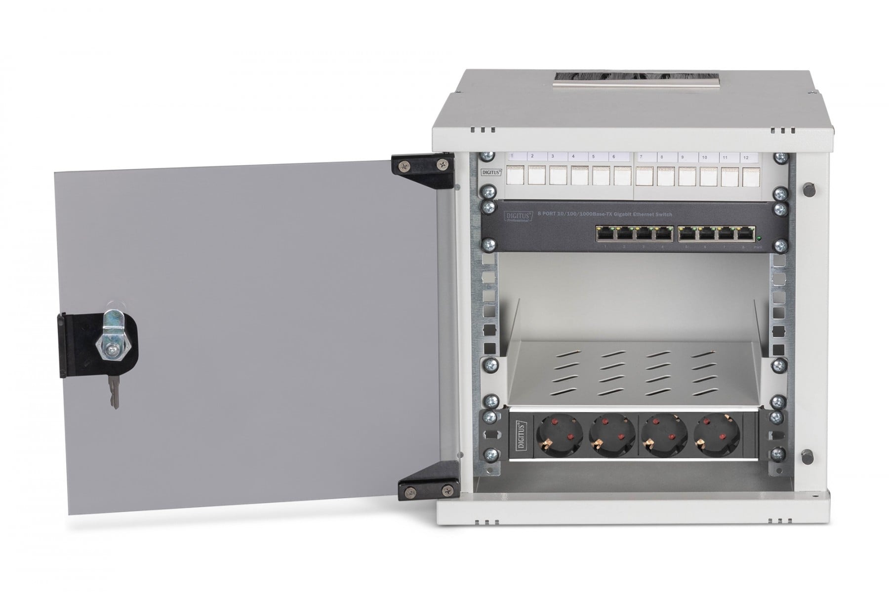 DIGITUS Digitus DN-49100-SET Set di rete SOHO Pro, 254 mm (10") - 6U, 315 x 300 mm (L x P) - COMPONENTI | TecnoCARE.net Sabaudia, Latina, Terracina, San Felice Circeo e Pontinia