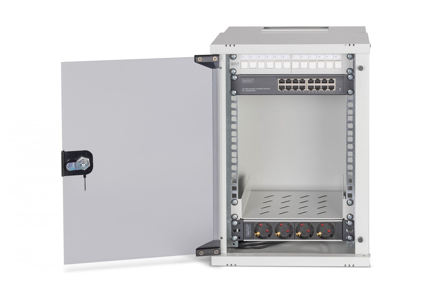 DIGITUS Digitus DN-49102-SET Set di rete SOHO Pro, 254 mm (10") - 9U, 315 x 300 mm (L x P) - COMPONENTI | TecnoCARE.net Sabaudia, Latina, Terracina, San Felice Circeo e Pontinia